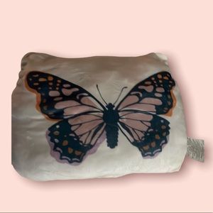 Butterfly throw pillow